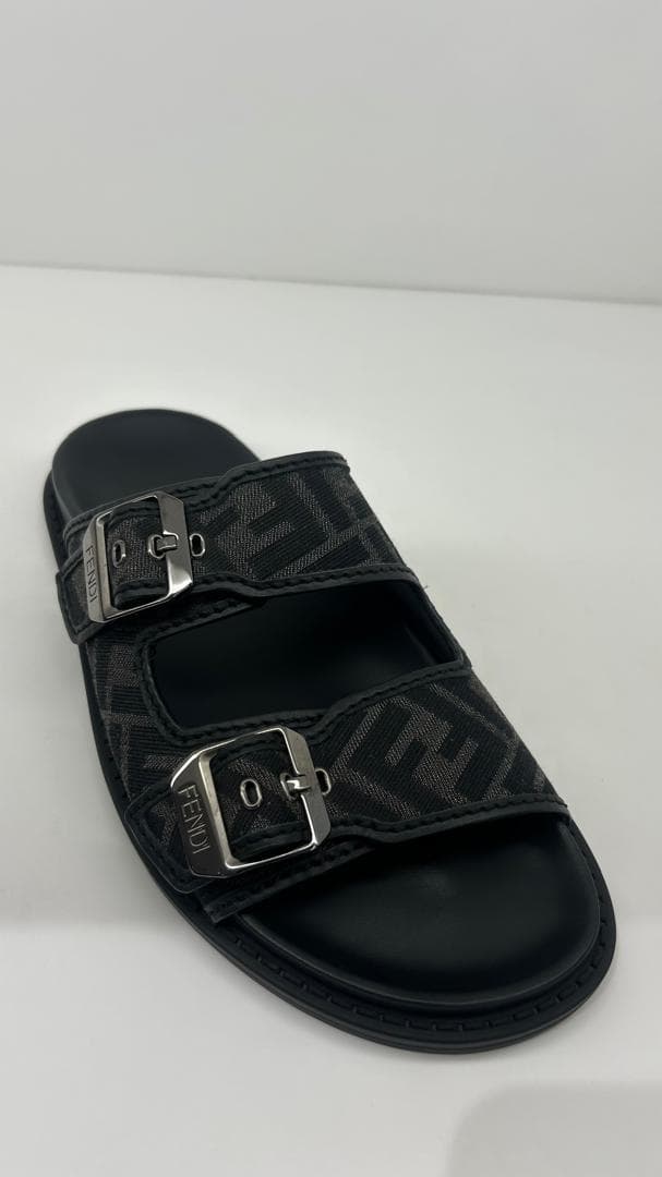 Fendi Vitello Black Sandal