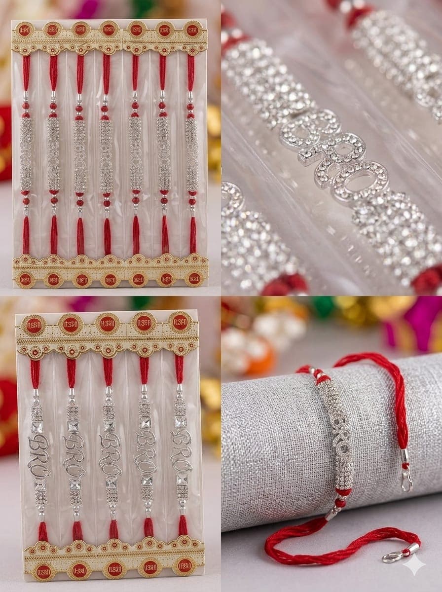 Embellished Rakhi Set for Brothers