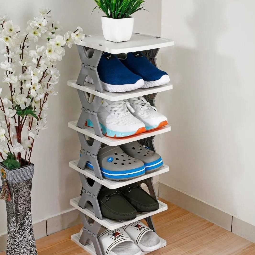 Stackable 5-Tier Shoe Rack