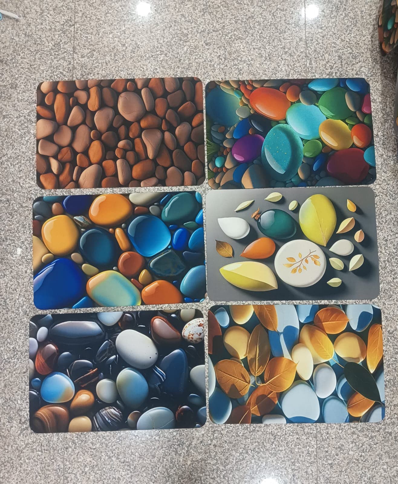 Artistic Pebble Mats