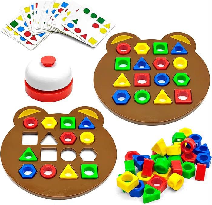 Bear Shape Sorter and Matching Game