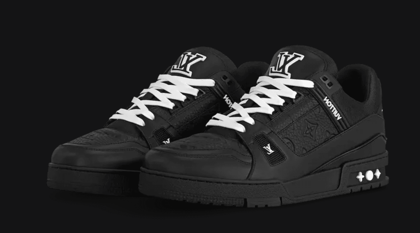 Louis Vuitton Trainer Black Embossed Monogram